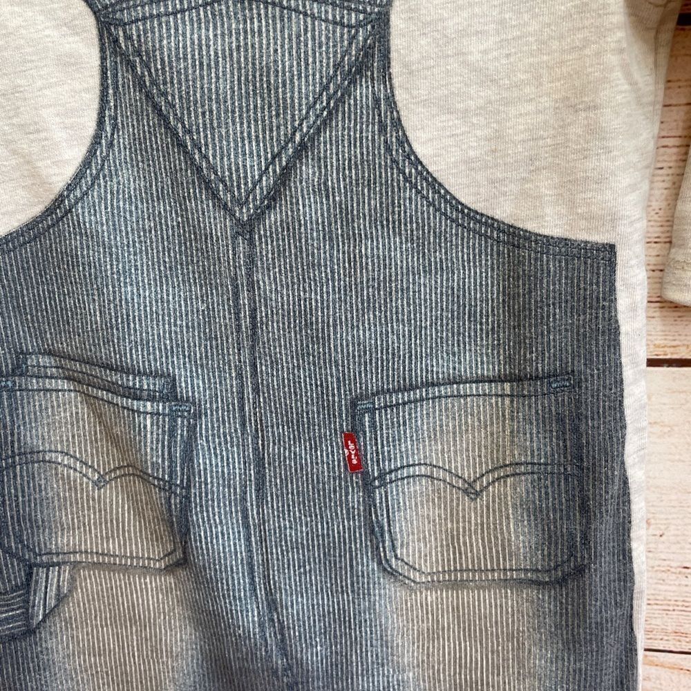 LEVIS ROMPER WITH GRAPHIC OVERALLS PRINT - Picture 8 of 8